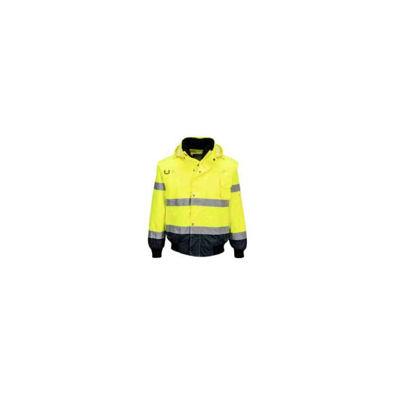 C465 - BLOUSON HV IMPERMEABLE + MANCHES DETACHABLES