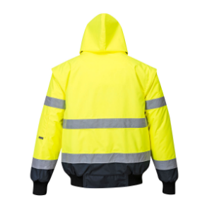 C465 - BLOUSON HV IMPERMEABLE + MANCHES DETACHABLES