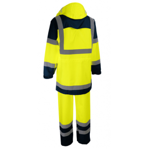 VILA - ENSEMBLE COMPLET DE PLUIE HAUTE VISIBILITÉ JAUNE