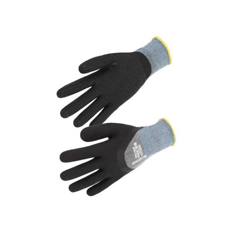 NYMFIT01 - GANTS NYLON PAUME 3/4 ENDUIT NFT PICOTS
