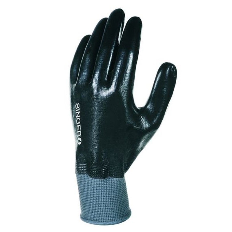 NYM157NB - GANTS NYLON TOUT ENDUIT NITRILE, JAUGE 15
