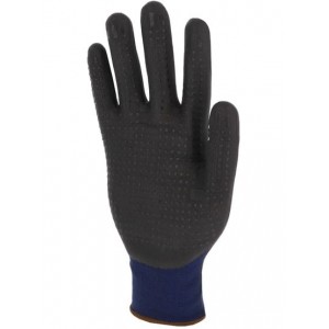 PER134 - GANTS NITRILE MOUSSE ENDUIT 3/4 - DOS AÉRÉ - PAUME PICOTS