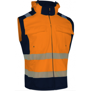 VILMIO / VILMIA - VESTE HV SOFTSHELL 2X1 MANCHES AMOVIBLE