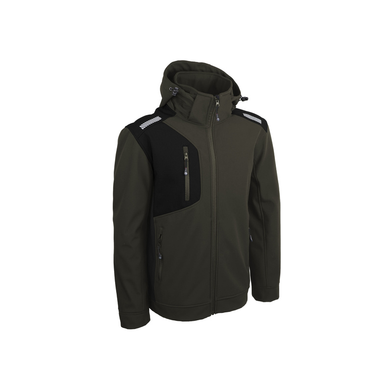 VINTOR - VESTE SOFTSHELL 96%POLYESTER 4%ÉLASTHANNE 300G/M²