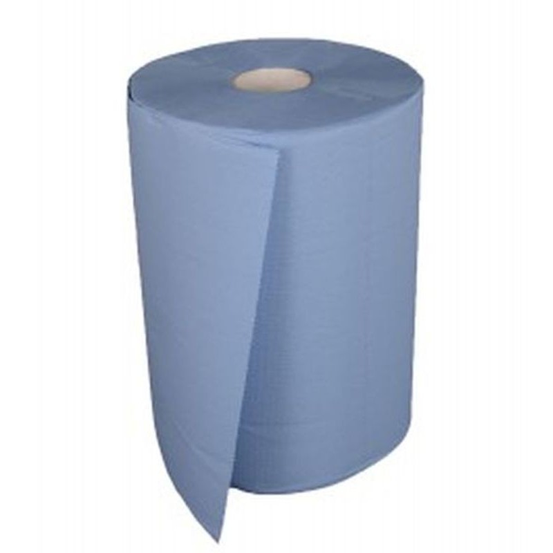 ROULEAU DE PAPIER BLEU MAXI ROULEAU 37 CM X 375 M