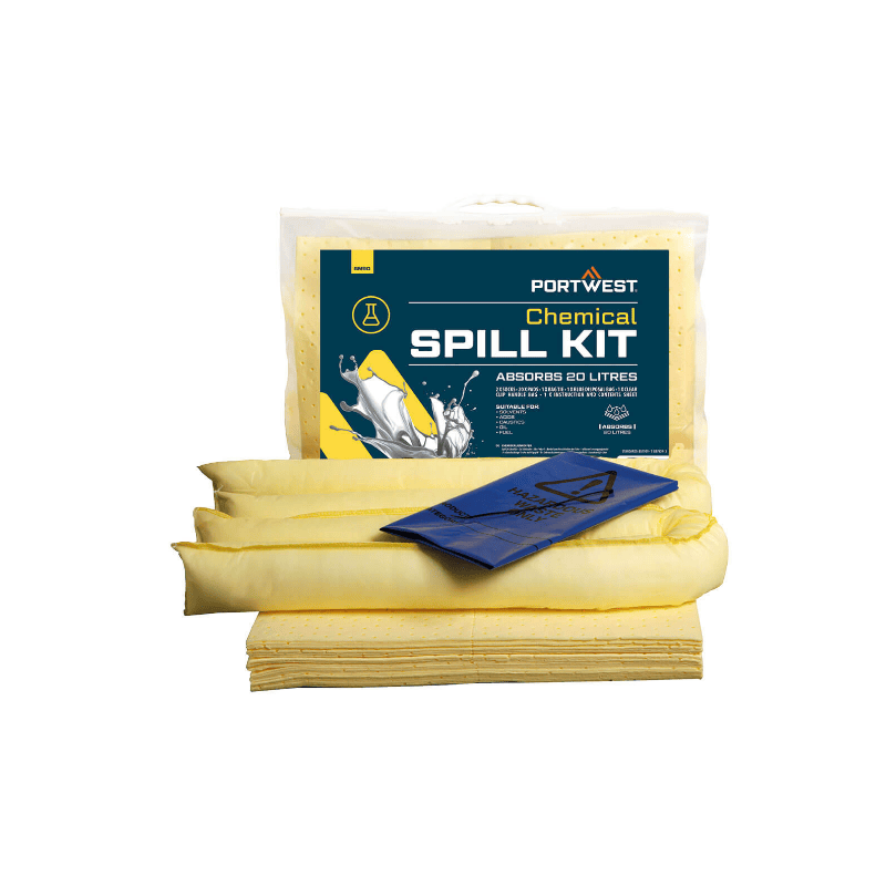 SM90 - KIT ABSORBANT 20 LITRES POUR PRODUITS CHIMIQUES